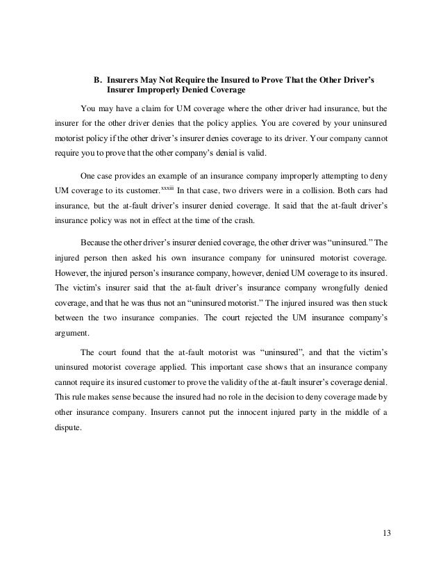  Hit-and-Run and Underinsured Motorist Coverage ...