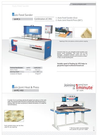Manufacturing of Finger and Frame Corner Jointer, Dust Collectors, All ...