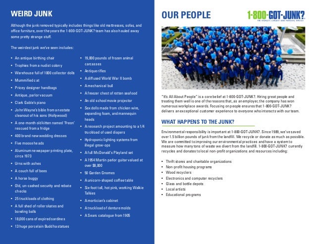1 800 got junk press kit 1800 got junk flyer