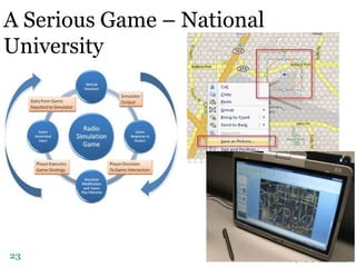 A Serious Game – National
University

23

 