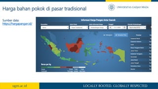 Sumber data:
https://hargapangan.id/
Harga bahan pokok di pasar tradisional
 