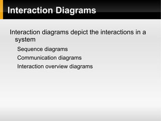 Interaction overview diagrams 