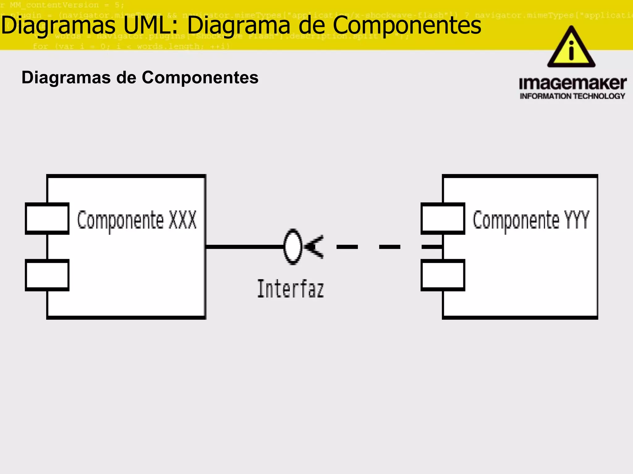 Diagramas UML: Diagrama de Componentes Diagramas de Componentes 