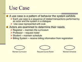 The key elements in the Static View are