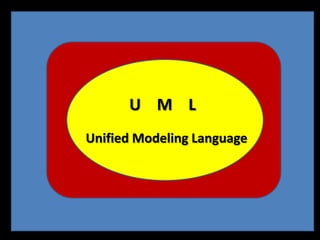 U M L
Unified Modeling Language
 