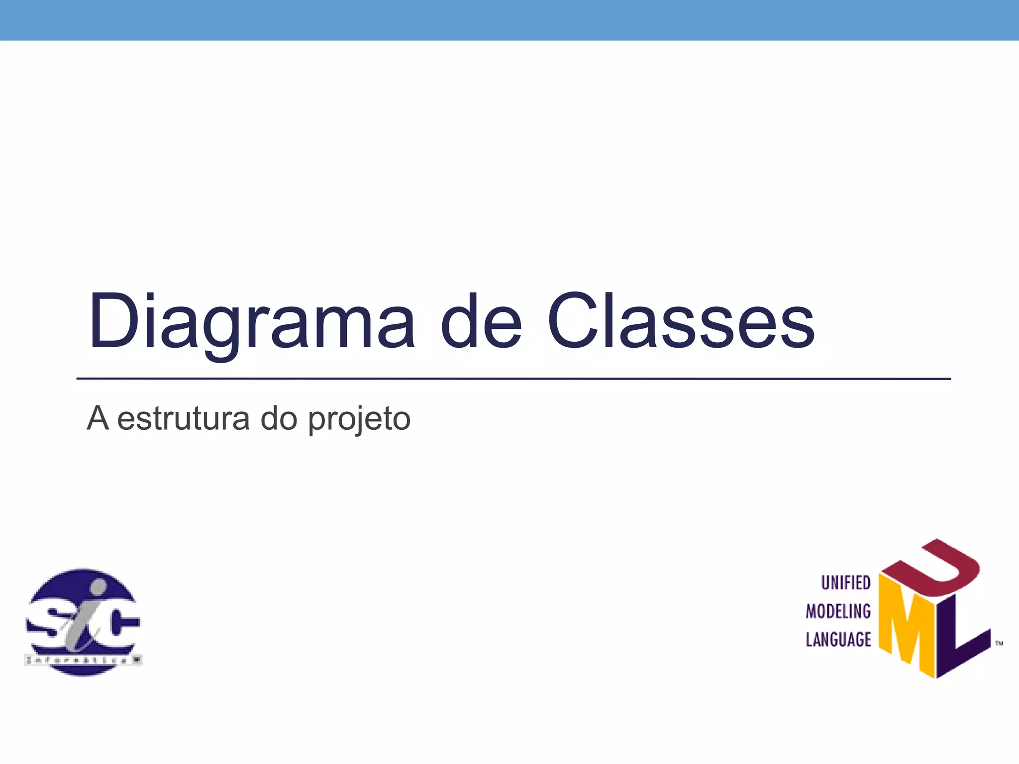 Diagrama de Classes
A estrutura do projeto
 