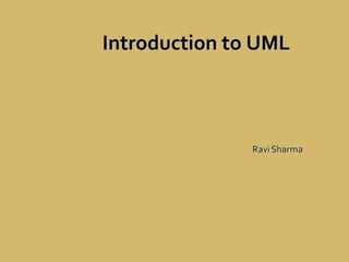 Introduction to UMLIntroduction to UML
 