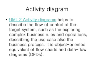 Class diagrams are a type of UML (Unified Modeling Language) diagram ...