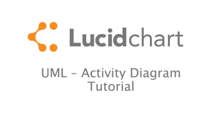 UML – Activity Diagram
Tutorial
 