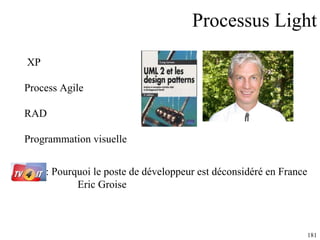Processus Light XP Process Agile RAD Programmation visuelle TV4IT : Pourquoi le poste de développeur est déconsidéré en France Eric Groise 