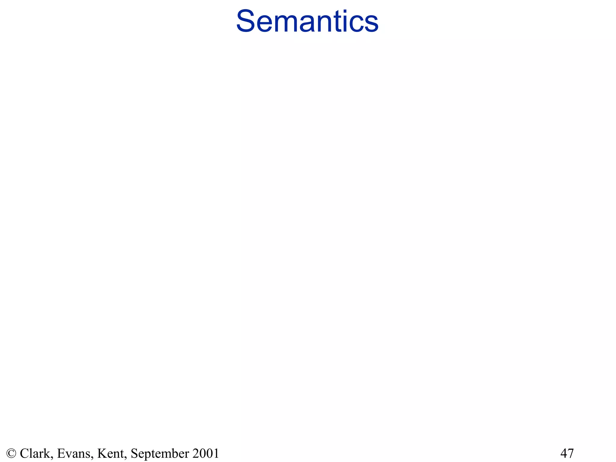 Semantics 