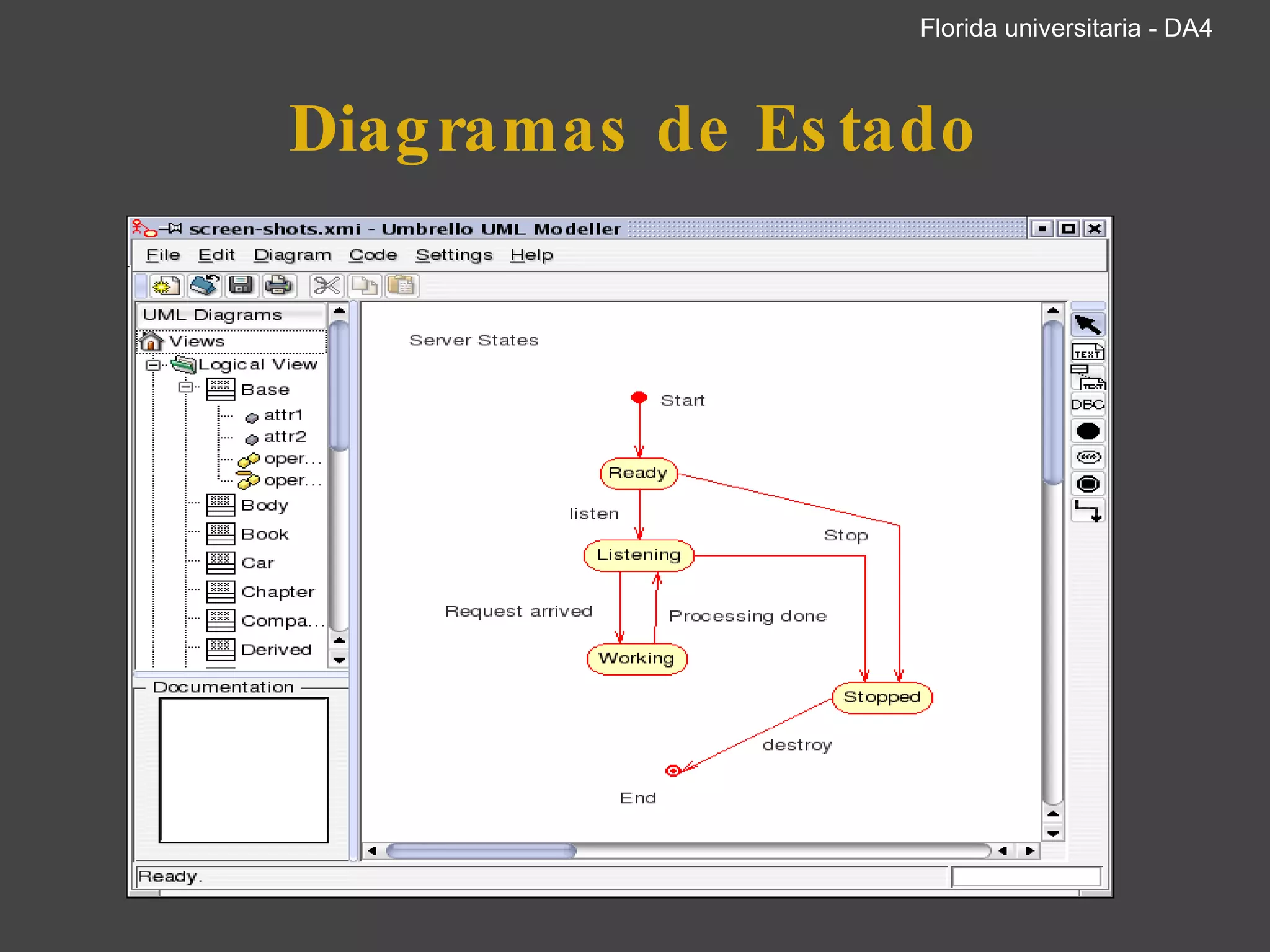 Diagramas de Estado           Florida universitaria - DA4 