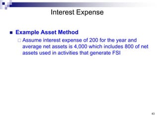 36<br /><br />Debrief<br />FTC benefits are affected by Expense Allocation & Apportionment<br />Defined terms by example<...