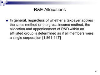 60<br />Optional Gross Income Method<br />Two requirements accompany the sales method:<br />The amount allocated and appor...