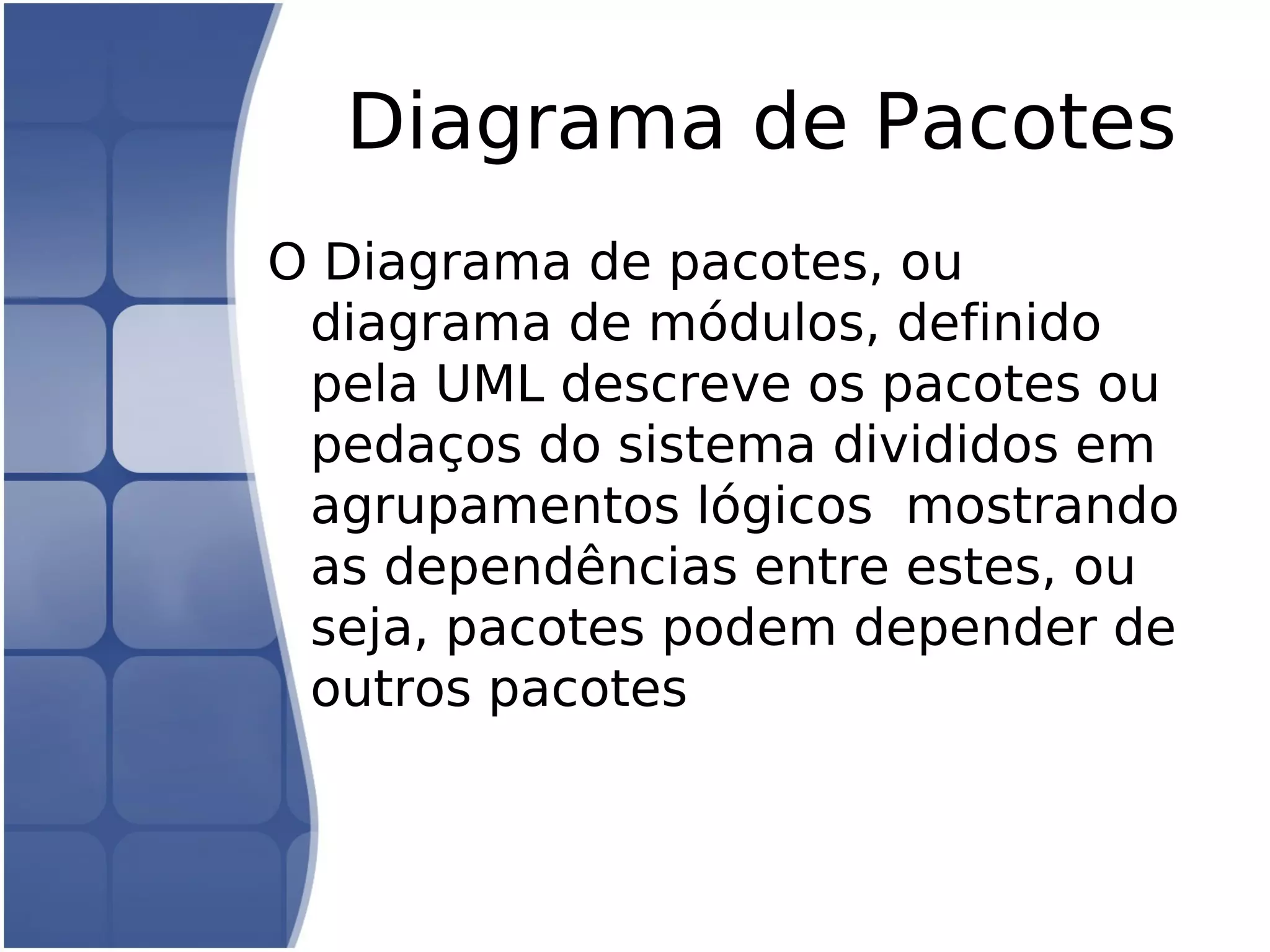 UML - Diagrama de Pacotes | PDF