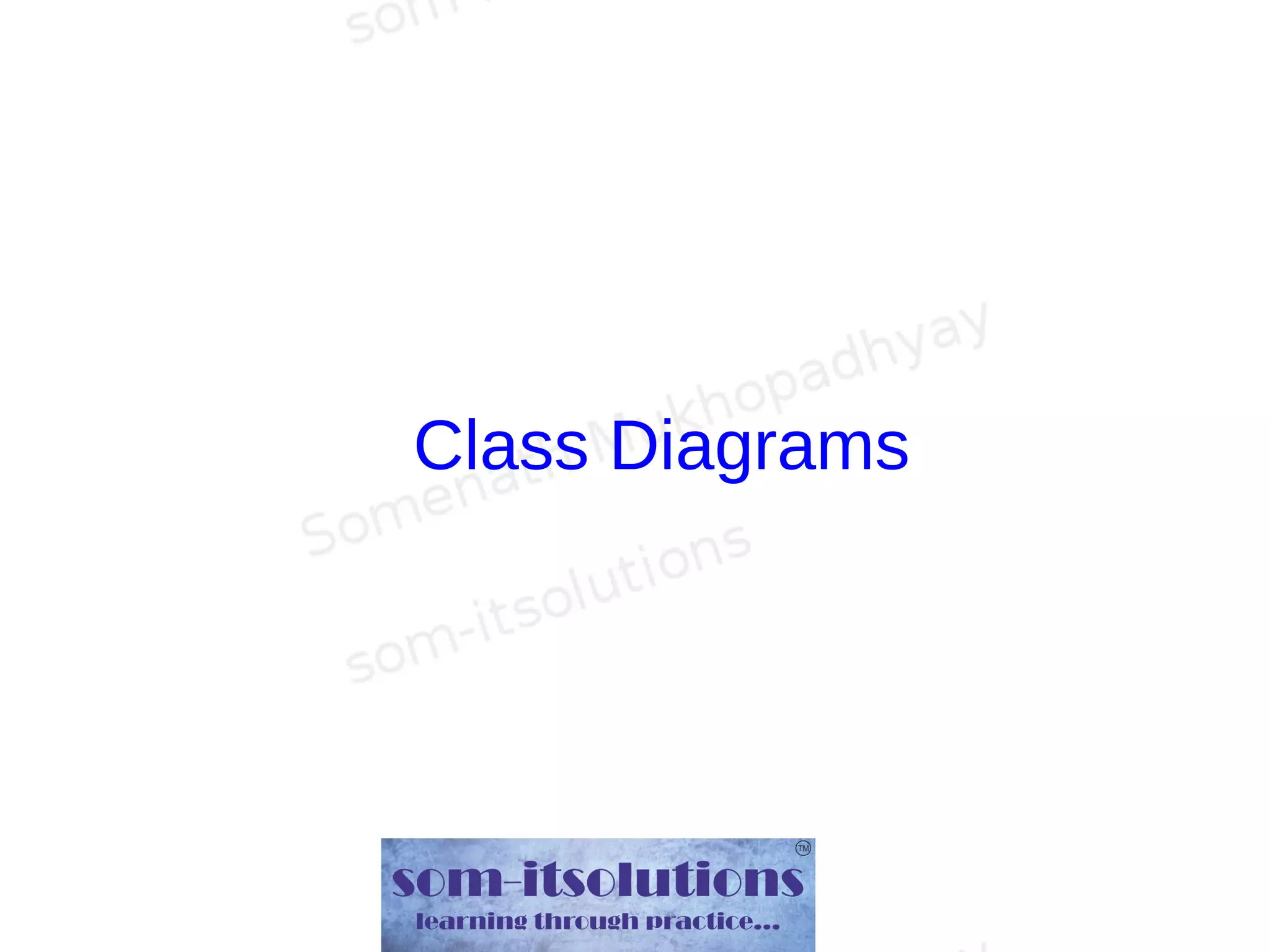 Class Diagrams
 