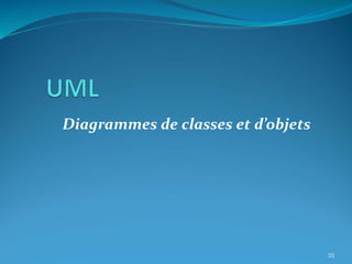 Diagrammes de classes et d’objets
35
 
