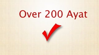 Over 200 Ayat
 