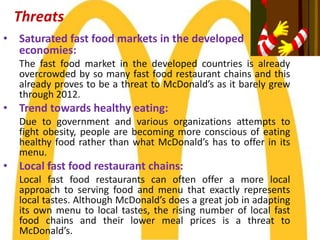 McDonald Comparative Analysis | PPTX