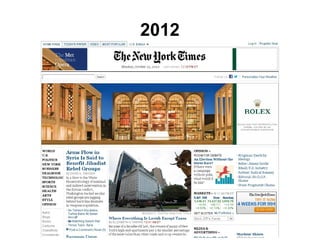 Crescimento / Home - 2015
Tamanho Total - Objetos
UOL 1,047 Mbytes 115
NYTIMES 4,593 Mbytes 261
 