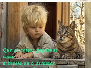 Que as coisas pequenas como  a inveja ou o desamor,  sejam retiradas de nossa vida. 