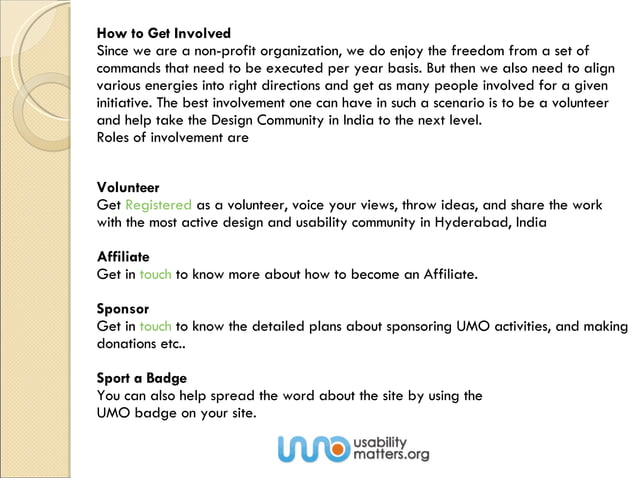 Umo For Publicity | PPT