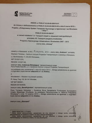 Umowa tram plus mini