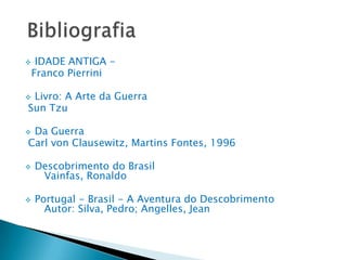 Causas a) O inconformismo da Alemanha, diante do Tratado de Versalhes, que provocou ressentimentos e ódio. b) O imperialismo econômico. c) O novo militarismo e o novo armamentismo. d) A crise econômica de 1929.       Política de Alianças a) Eixo – Alemanha (Adolf Hitler), Itália (Benito Mussolini) e o Japão (Imperador Hiroyto). b) Tríplice Aliança ou Aliados – Inglaterra (Churchill), França (Charles de Gaulle) e União Soviética (Joseph Stalin). O Inicio da Guerra     No dia 1.o de setembro de 1939, a Alemanha invadiu e ocupou a cidade de Dantzig (hoje Gdansk). A investida alemã foi fulminante (guerra relâmpago – Blitzkrieg). Esta invasão provocou a entrada da França e da Inglaterra no conflito. Varsóvia resistiu heroicamente, mas capitulou. Os alemães chegaram à Dinamarca e ao litoral da Noruega. A União Soviética invadia o leste da Polônia e incorporava as chamadas regiões bálticas (Lituânia, Letônia e Estônia). 