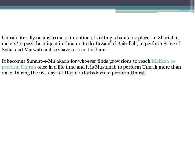  what is umrah 