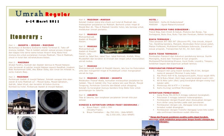 Umrah Regular 6 14 2011 Brosur