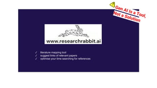 ✓ literature mapping tool
✓ suggest links of relevant papers
✓ optimise your time searching for references
 