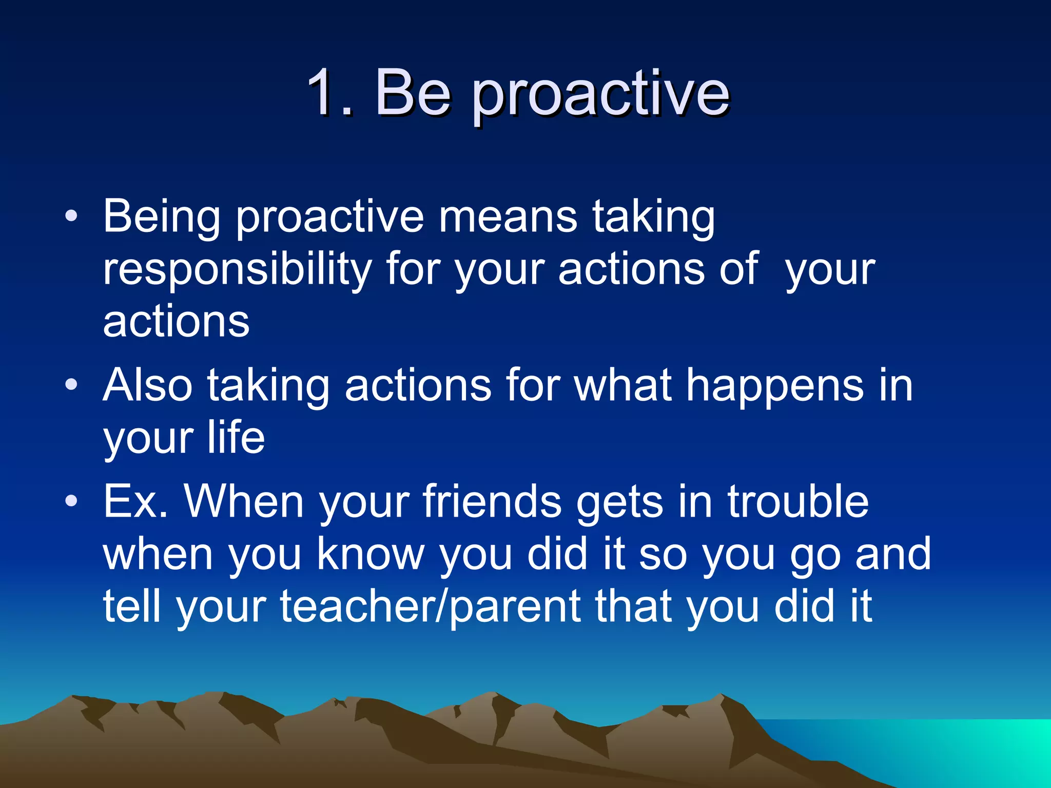 7 habits of highly effective teens | PPT