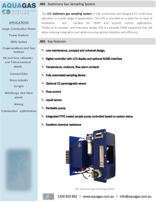 Cems and process integrated sampling solutions