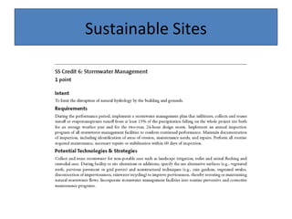 Sustainable Sites 