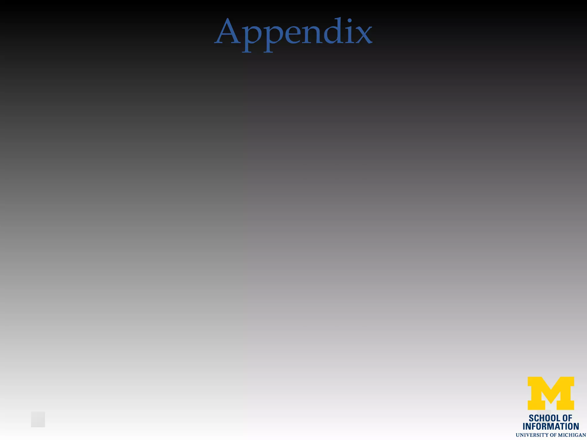 Appendix
 