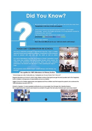 Udgam Matters -June July