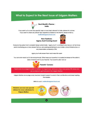 Udgam Matters -June July