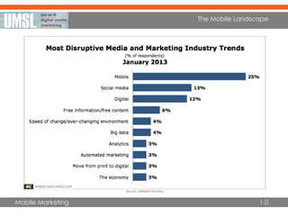 Mobile Marketing
The Mobile Landscape
1.0
 