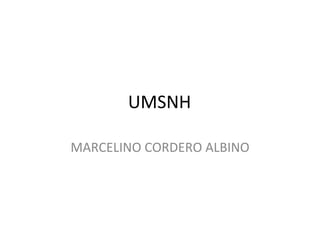 UMSNH MARCELINO CORDERO ALBINO 