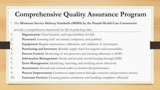 Quality Assurance in a medical laboratory | PPTX