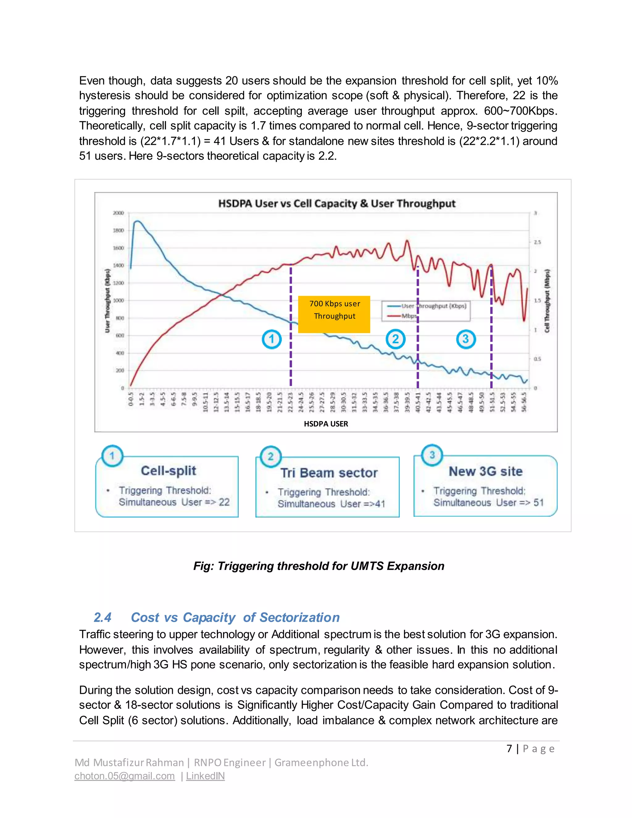 UMTS/3G RAN Capacity Management Guideline Part-02 (Sectorization)) | DOCX
