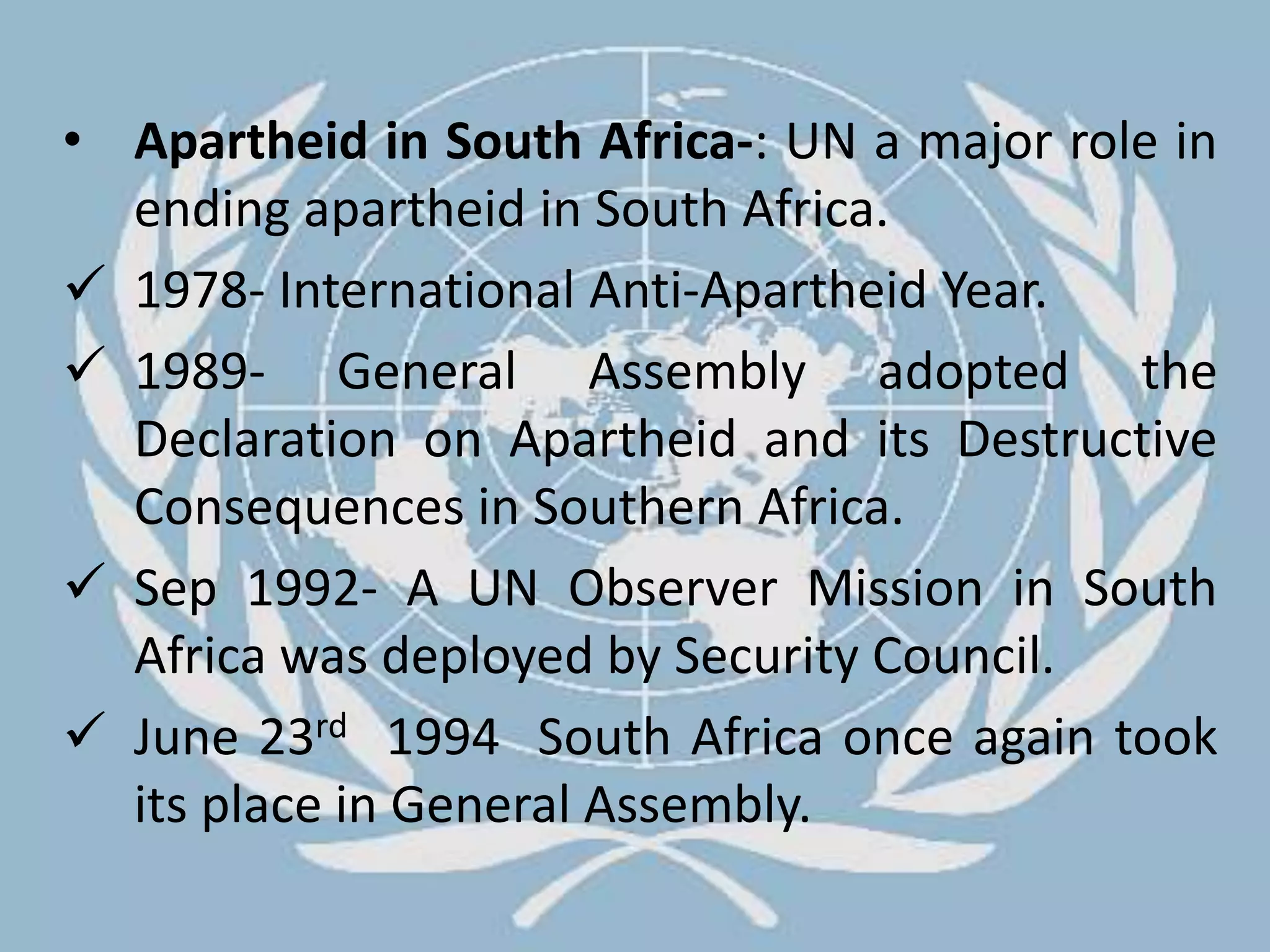 UN adopted International Convention and Resolution for Prevention of Terrorism. Important ones include:International Convention on taking of hostages-1979Convention against Recruitment, Use, Finance and Training of Mercenaries-1989Resolution to eliminate International Terrorism-1991