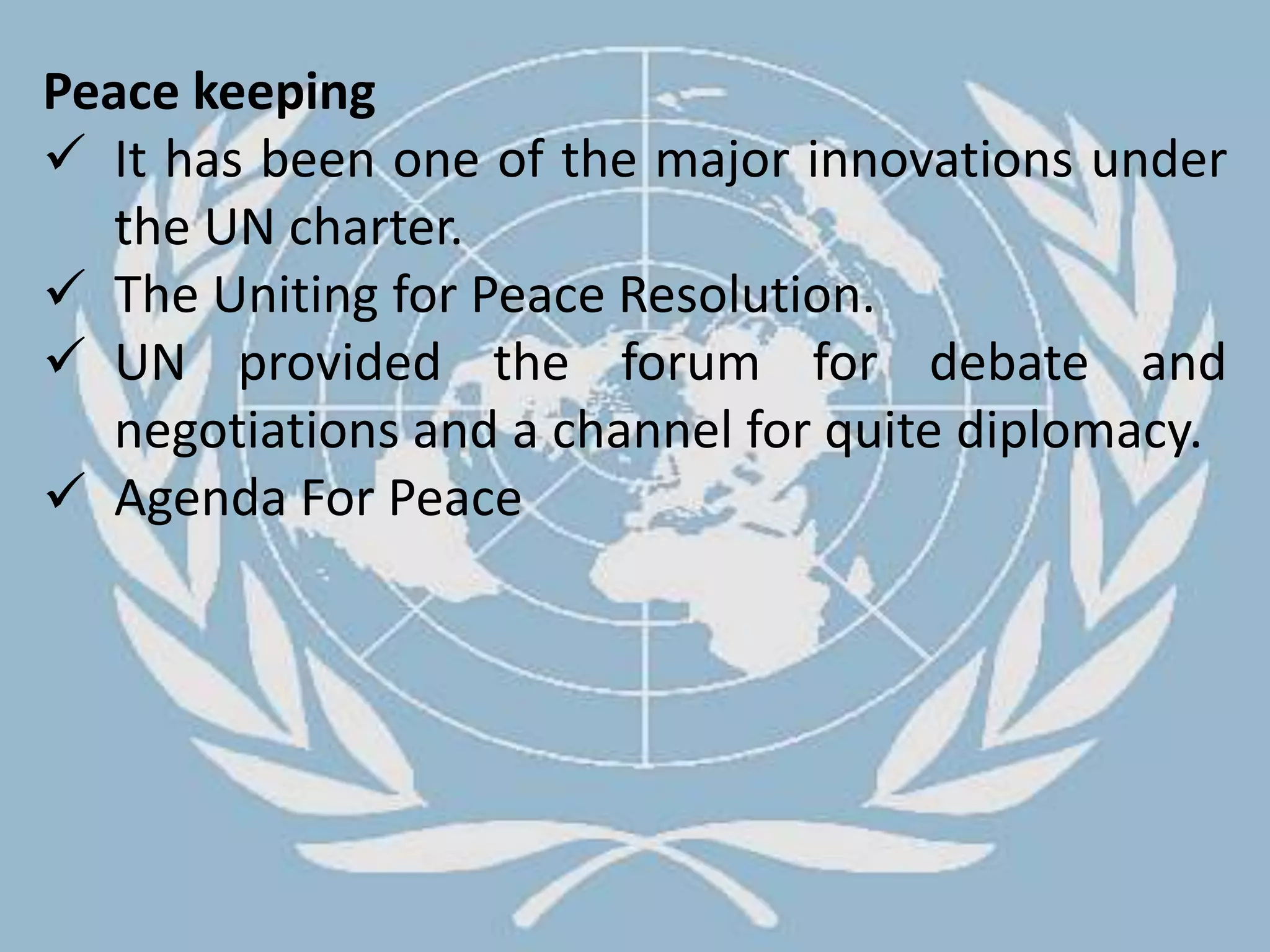 The block was cleared by the UN.