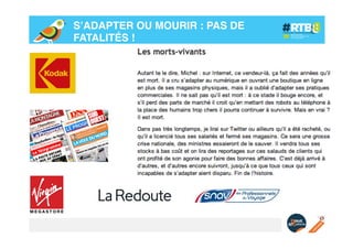 S’ADAPTER OU MOURIR : PAS DE
FATALITÉS !!

 