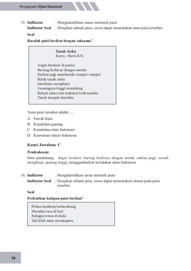 Un Bahasa Indonesia Smp 2015