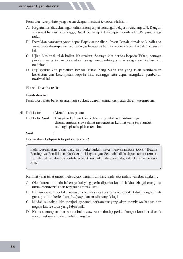 Un Bahasa Indonesia Smp 2015