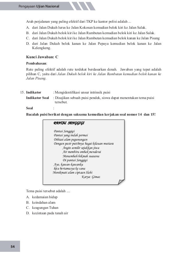 Soal Pilihan Ganda Dan Jawaban Tentang Puisi Kt Puisi