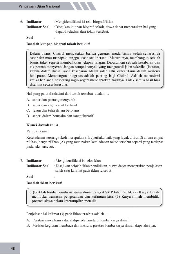 Contoh Soal Keteladanan Tokoh Biografi Pilihan Ganda Beserta Jawabannya