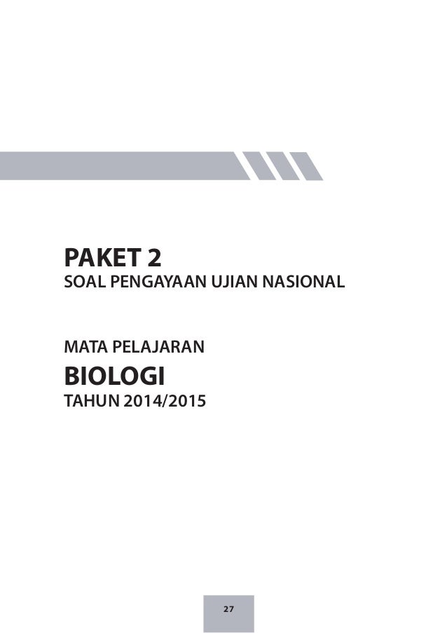 Soal Pengayaan UN Biologi 2015