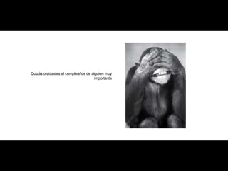 Quizás olvidastes el cumpleaños de alguien muy importante 